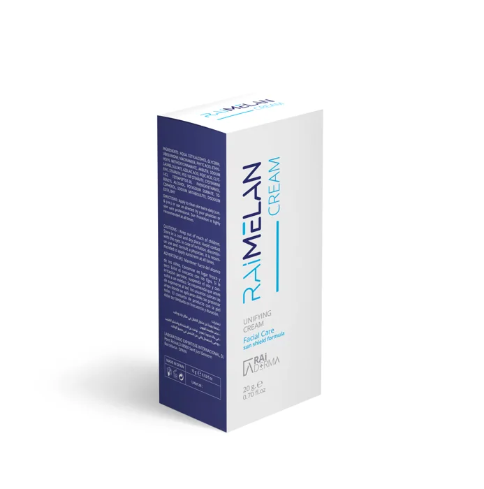 RaiMelan Cream product packaging